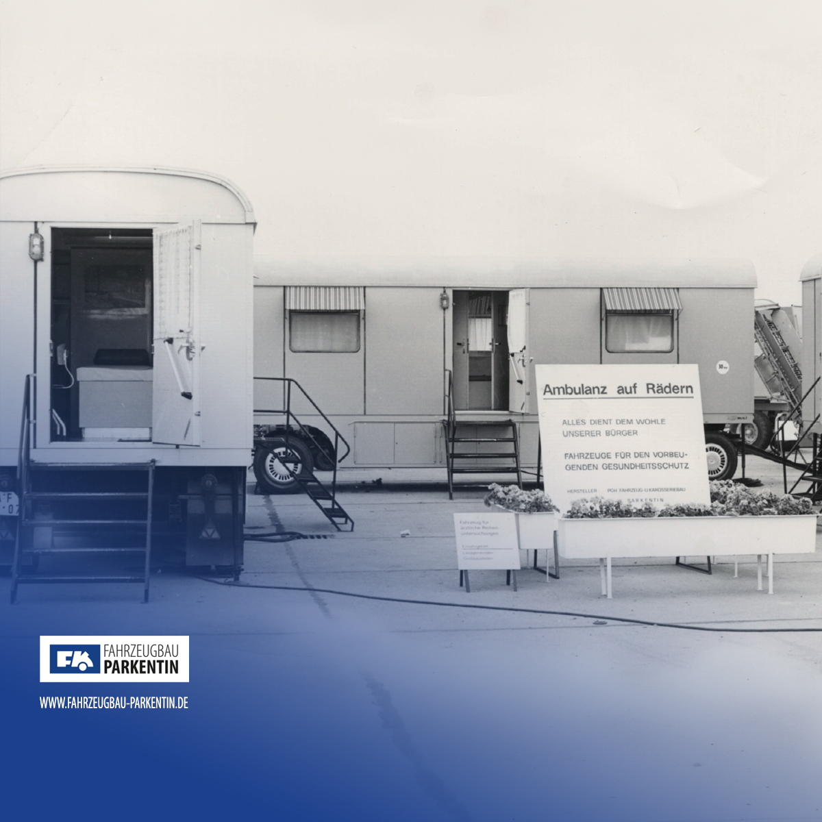 Ambulanz auf Rädern Fahrzeugbau Parkentin DDR